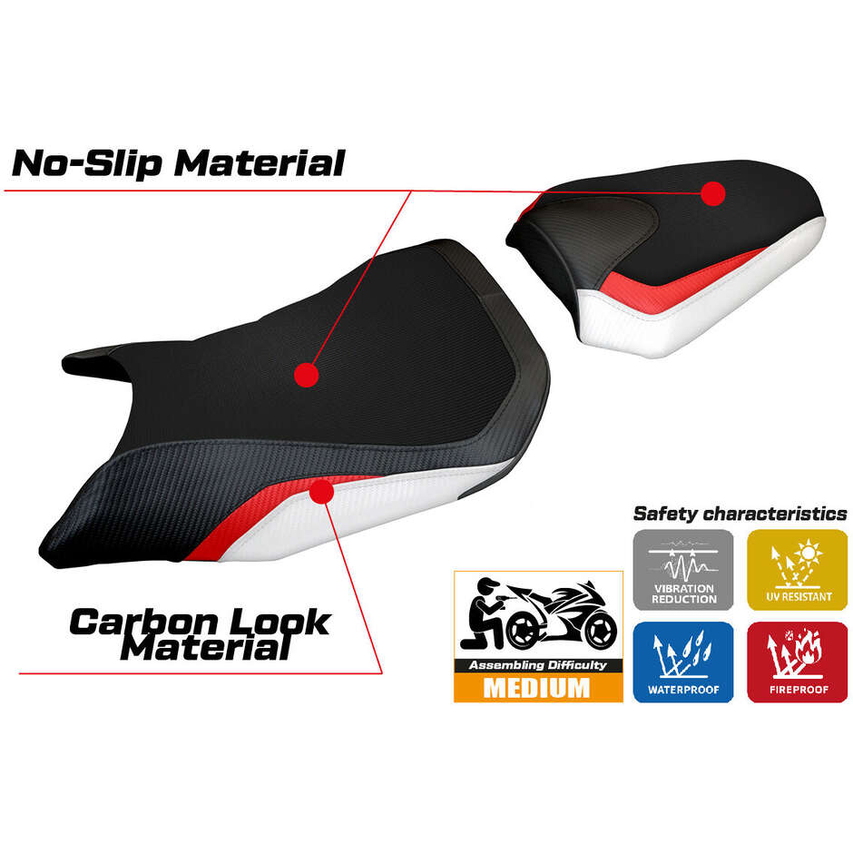 Housse de selle TPZ Italia spécifique pour Honda CB 500 Hornet modèle 2024-2025 Tomori
