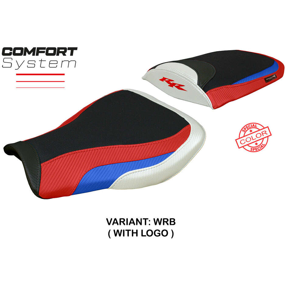 Housse de selle TPZ Italia spécifique pour Honda CBR 600 RR (modèles 2007-2025) - Système de confort Huelva