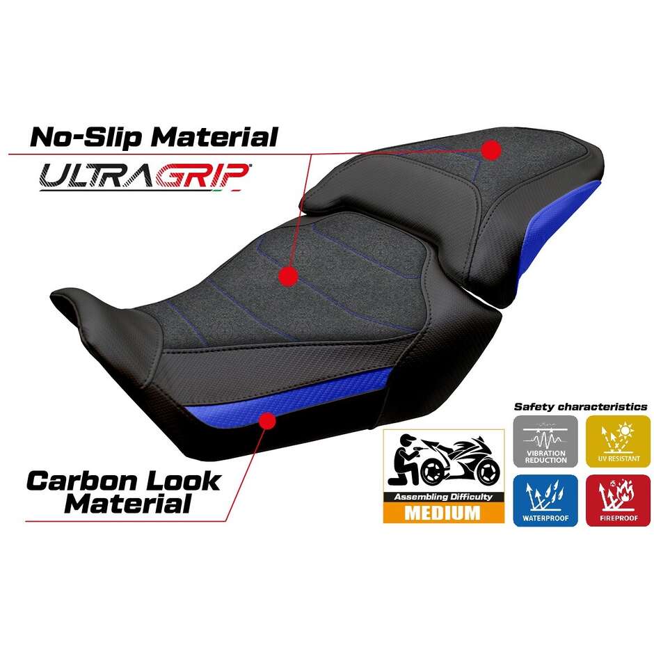 Housse de selle TPZ Italia spécifique pour Honda CBR 650 R (modèles 2024-2026) Mali Ultragrip