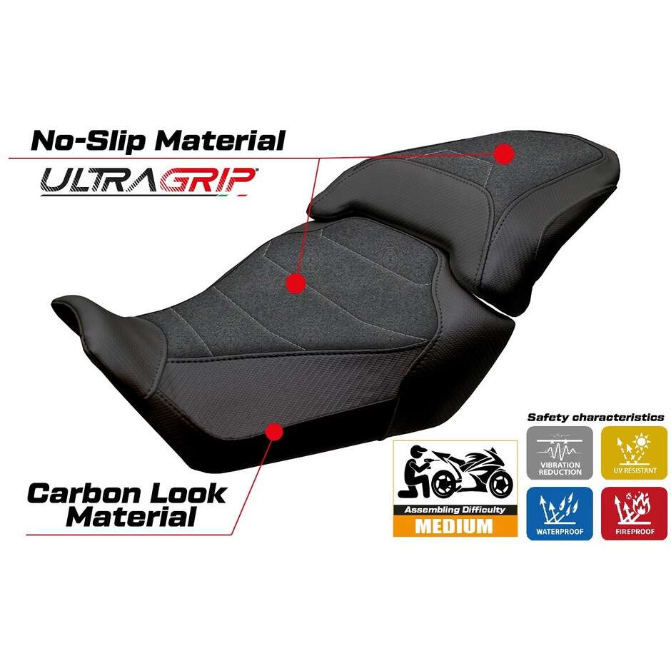 Housse de selle TPZ Italia spécifique pour Honda CBR 650 R (modèles 2024-2026) Mali Ultragrip