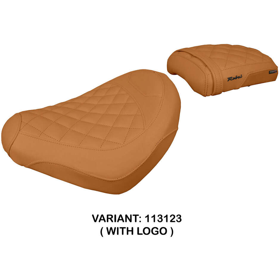 Housse de selle TPZ Italia spécifique pour Honda CMX 1100 Rebel 2022-2025 (modèle Nagy)