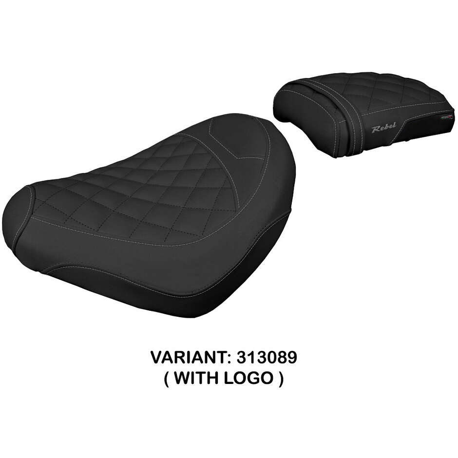 Housse de selle TPZ Italia spécifique pour Honda CMX 1100 Rebel 2022-2025 (modèle Nagy)