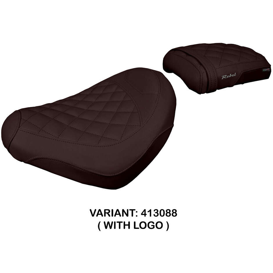 Housse de selle TPZ Italia spécifique pour Honda CMX 1100 Rebel 2022-2025 (modèle Nagy)