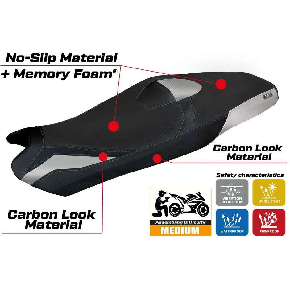 Housse de selle TPZ Italia spécifique pour Honda X-ADV modèle 2021-2024, système de confort Shiga