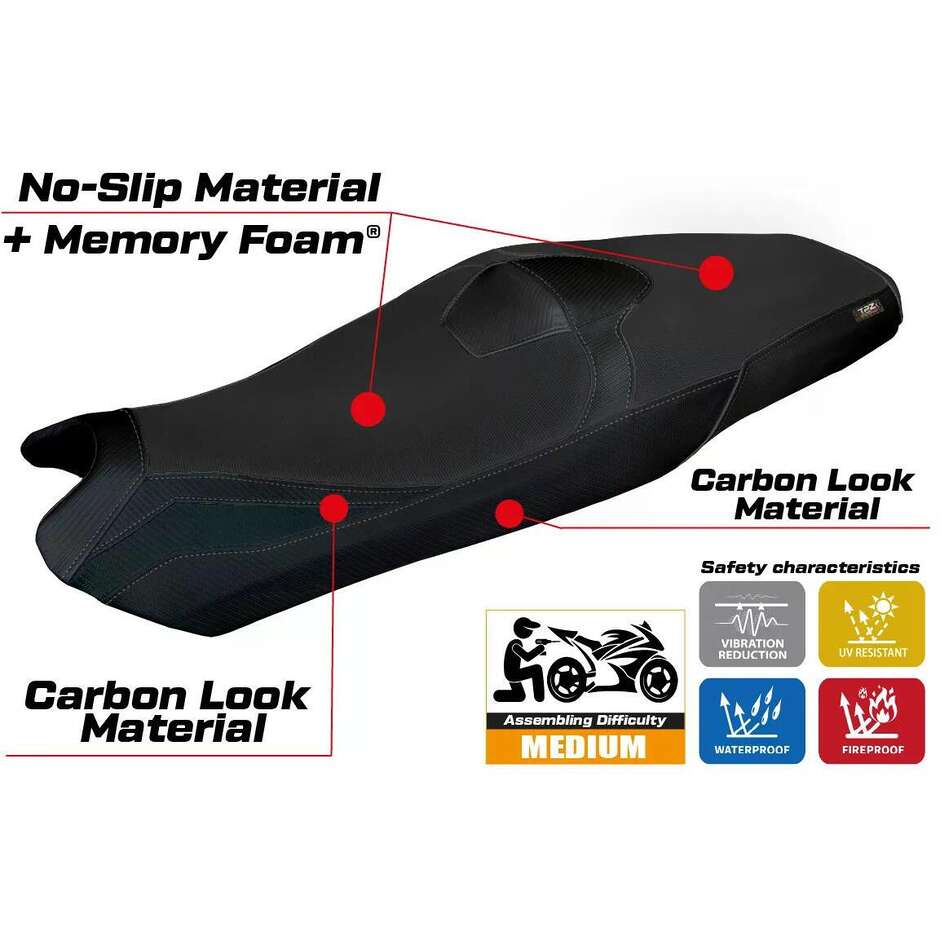 Housse de selle TPZ Italia spécifique pour Honda X-ADV modèle 2025-2026, système de confort Asai