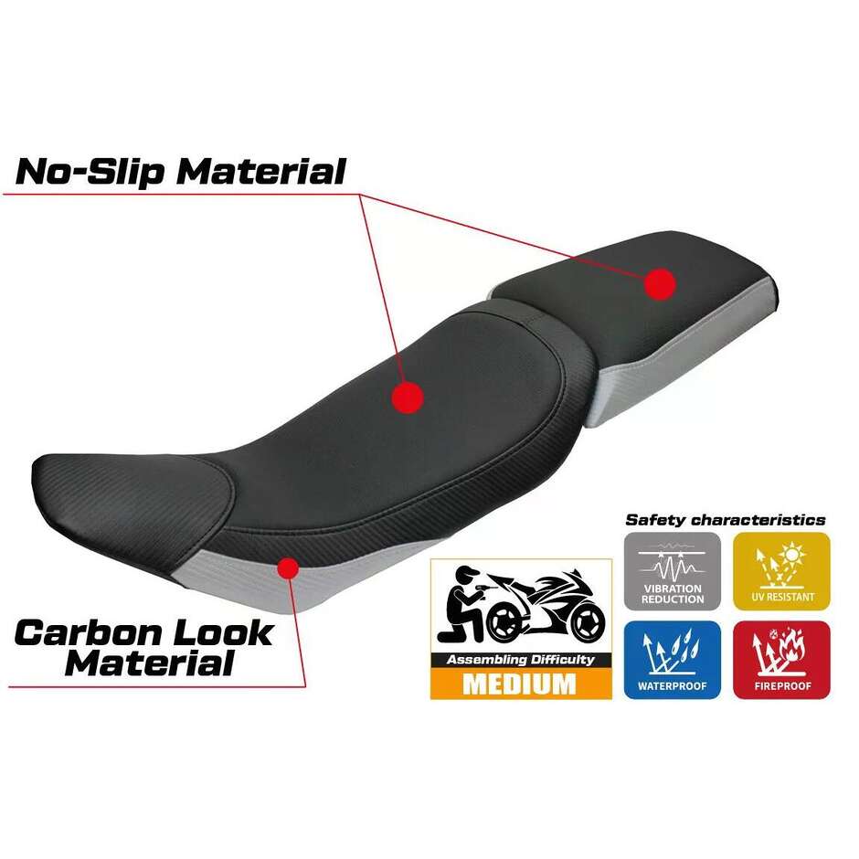 Housse de selle TPZ Italia spécifique pour Husqvarna Vitpillen 701 2018-2020 modèle Nacka