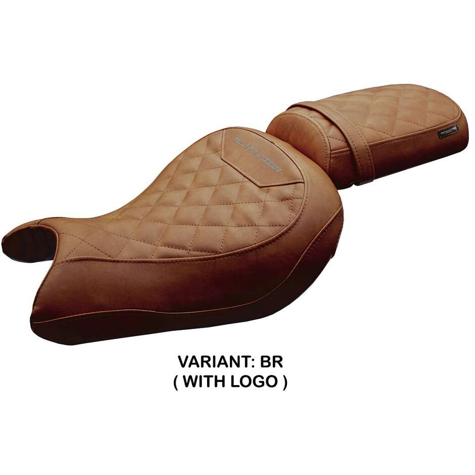 Housse de selle TPZ Italia spécifique pour Kawasaki Eliminator 500 2024-2025 (modèle Mutsu)