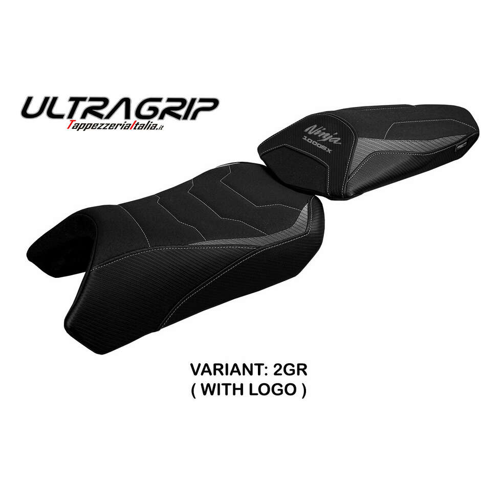 Housse de selle TPZ Italia spécifique pour Kawasaki Ninja 1000 / 1000 SX (modèles 2020-2024) Arusha Ultragrip