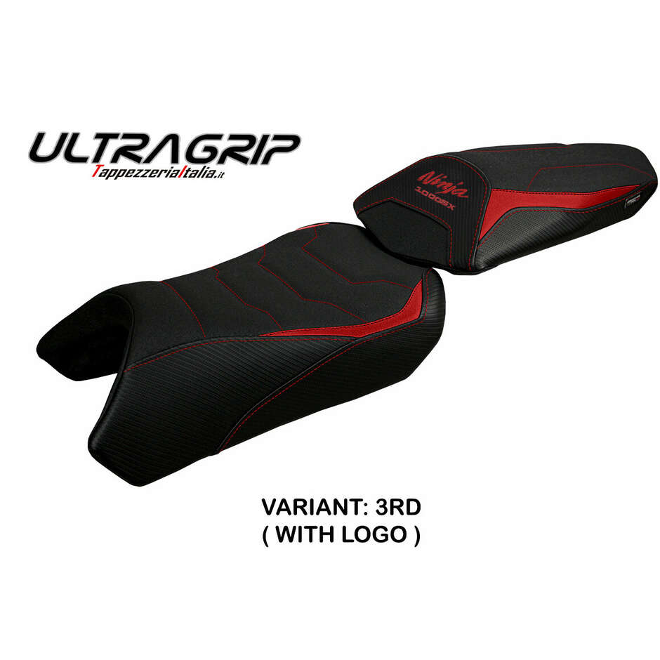 Housse de selle TPZ Italia spécifique pour Kawasaki Ninja 1000 / 1000 SX (modèles 2020-2024) Arusha Ultragrip