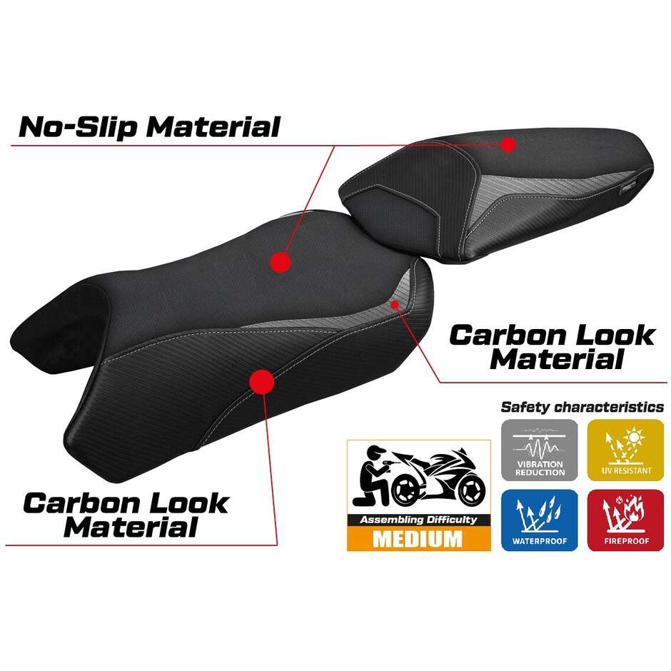 Housse de selle TPZ Italia spécifique pour Kawasaki Ninja 1100 SX 2025, modèle Geisha