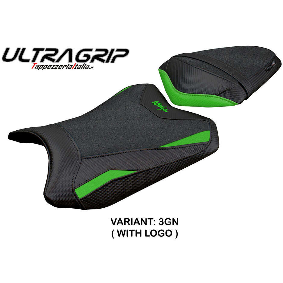 Housse de selle TPZ Italia spécifique pour Kawasaki Ninja 300 (modèles 2013-2017) Aliko Ultragrip