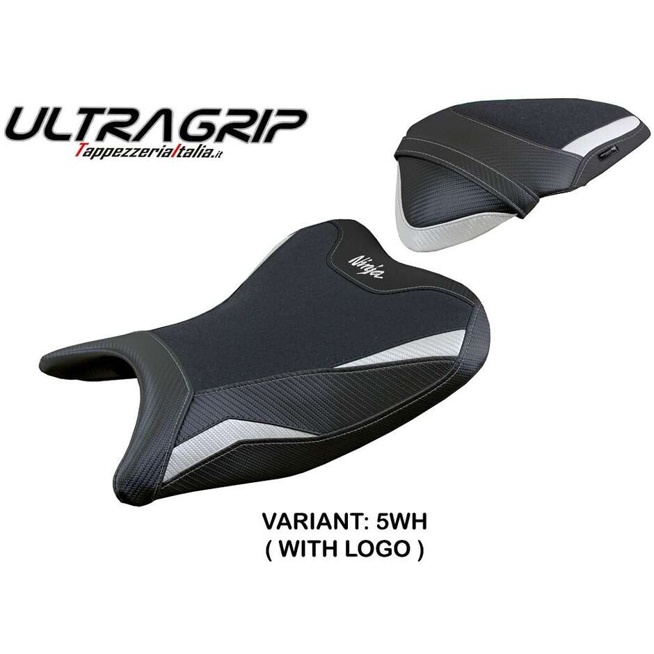 Housse de selle TPZ Italia spécifique pour Kawasaki Ninja 400 (modèles 2018-2023), Ribera Ultragrip