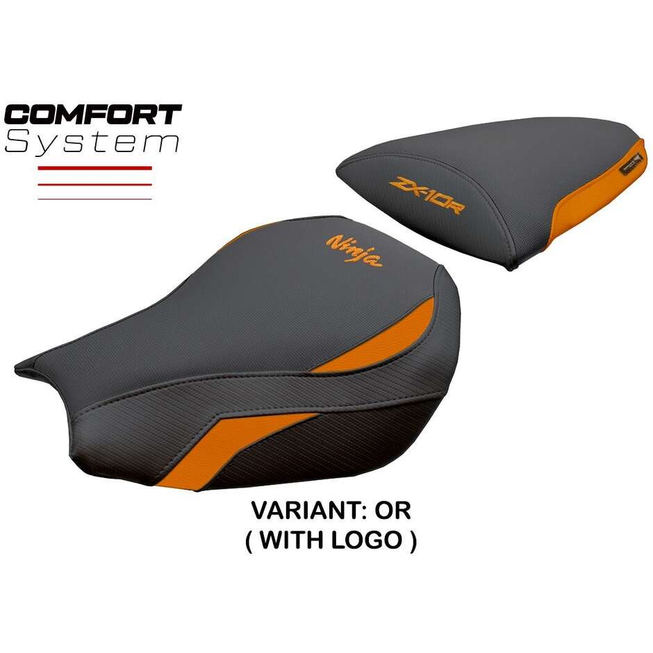 Housse de selle TPZ Italia spécifique pour Kawasaki Ninja ZX 10 R modèle 2006-2007, système de confort Goku