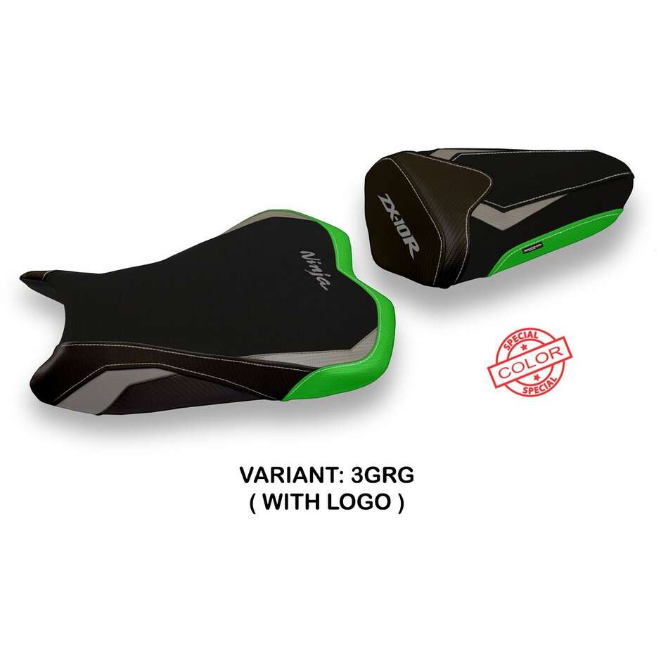 Housse de selle TPZ Italia spécifique pour Kawasaki Ninja ZX 10 R (modèles 2008-2010), coloris Riga Special