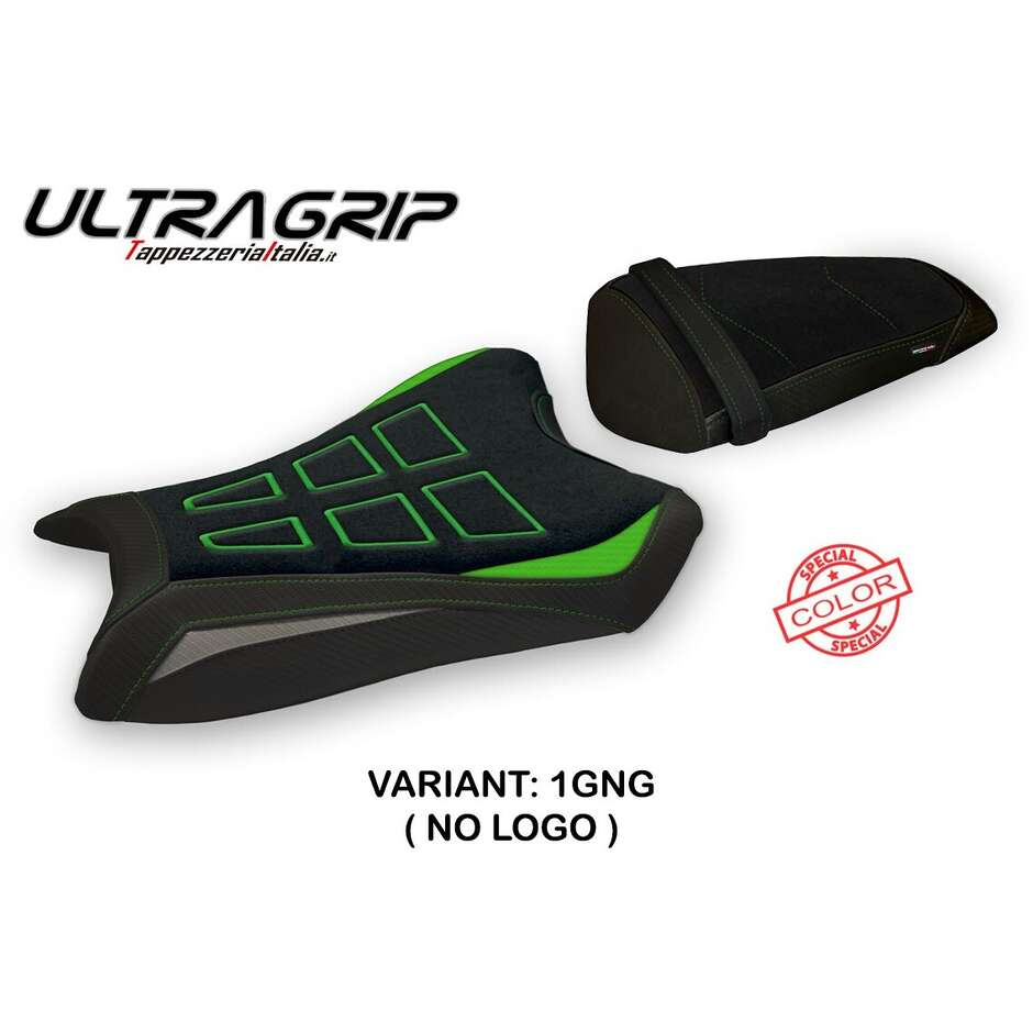 Housse de selle TPZ Italia spécifique pour Kawasaki Ninja ZX 10 R (modèles 2011-2015), coloris Perlis Special Ultragrip