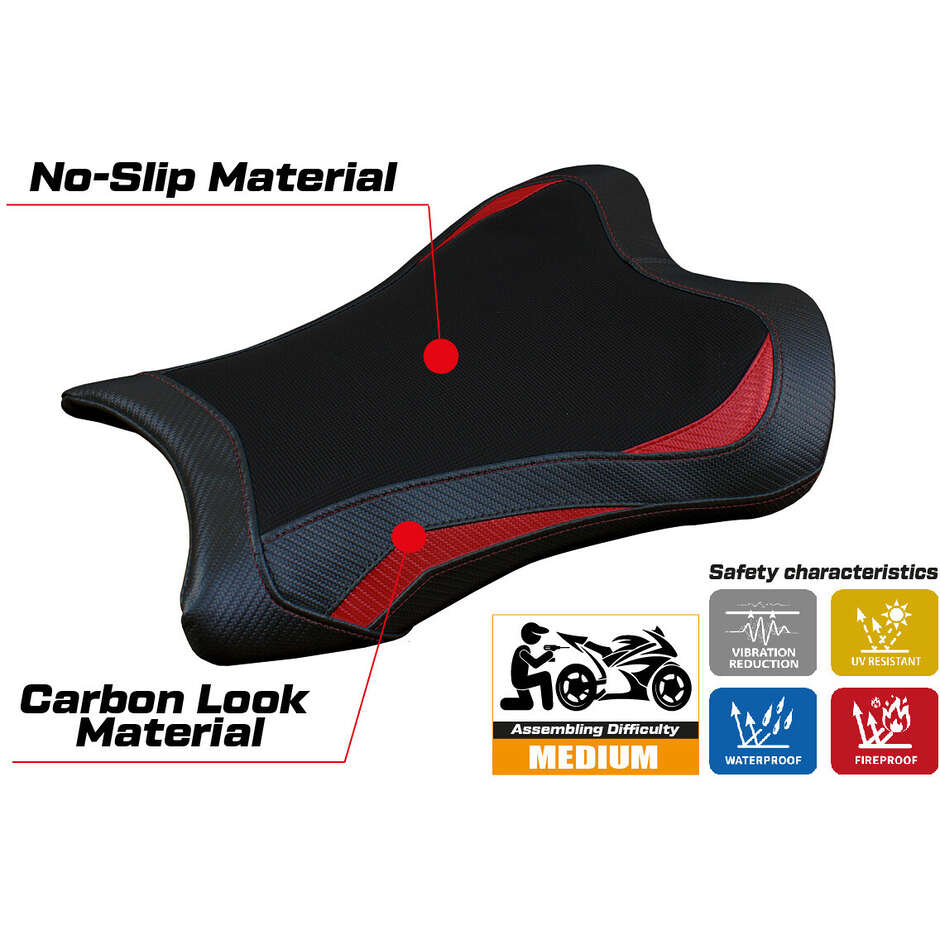 Housse de selle TPZ Italia spécifique pour Kawasaki Ninja ZX 10 RR modèle 2021-2025 Garen