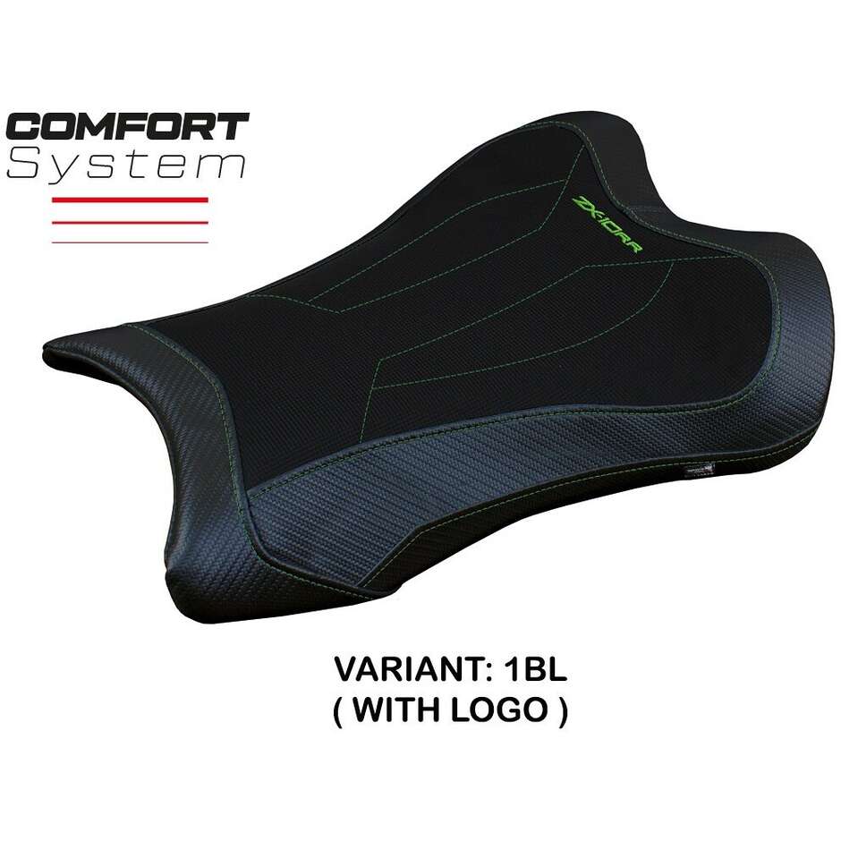 Housse de selle TPZ Italia spécifique pour Kawasaki Ninja ZX 10 RR (modèles 2021-2025) - Système de confort Garen