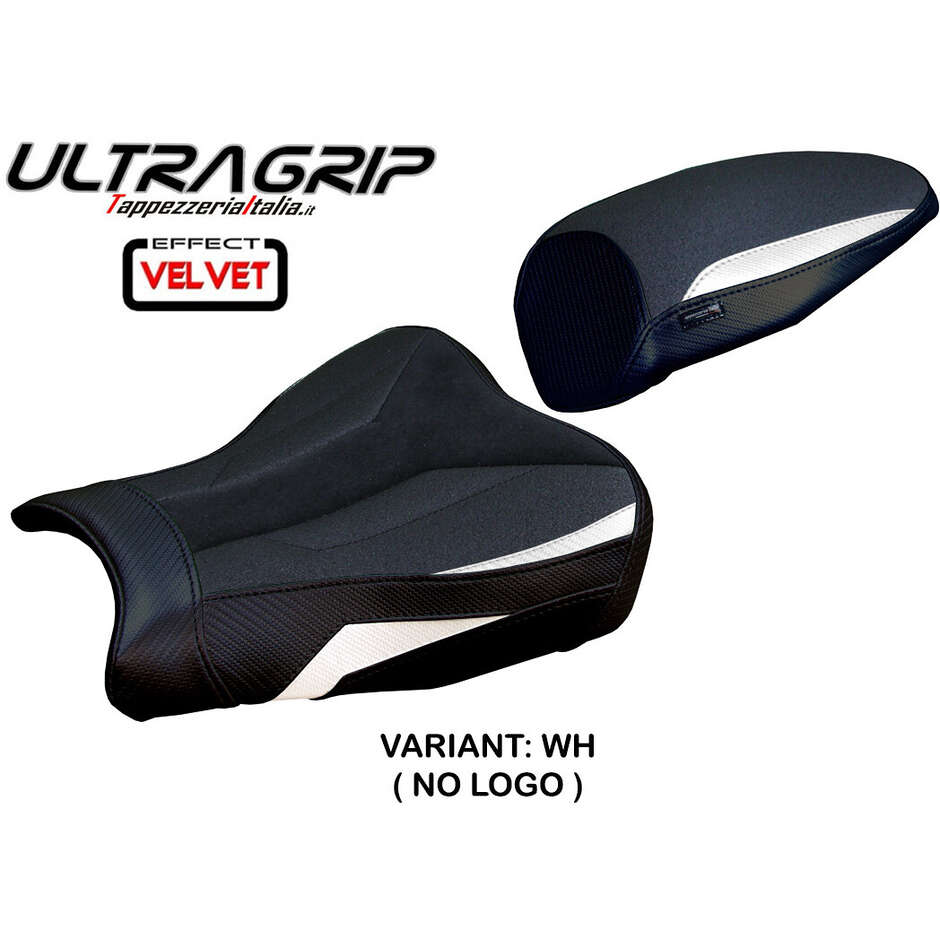 Housse de selle TPZ Italia spécifique pour Kawasaki Ninja ZX 4 RR (modèles 2023-2025), en velours Muzy Ultragrip.
