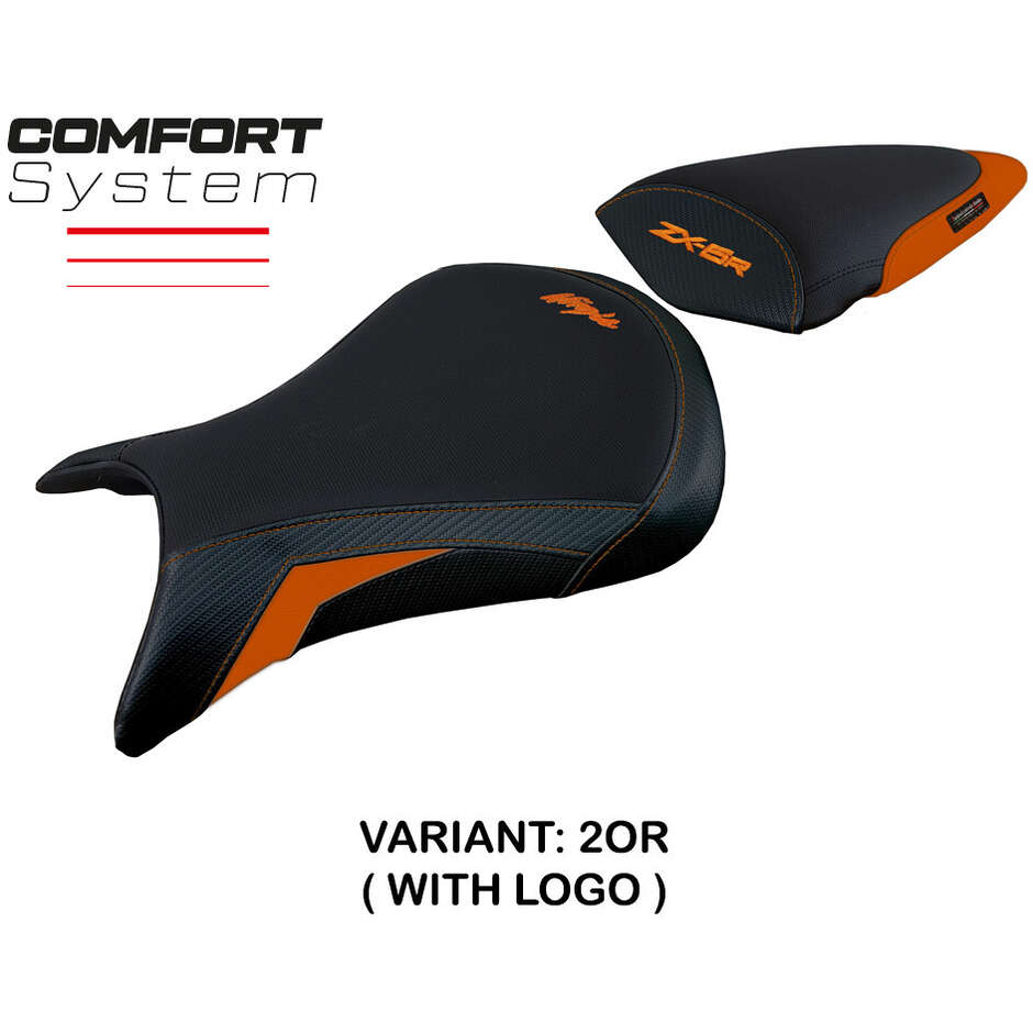 Housse de selle TPZ Italia spécifique pour Kawasaki Ninja ZX 6 R modèle 2007-2008, système de confort Andujar
