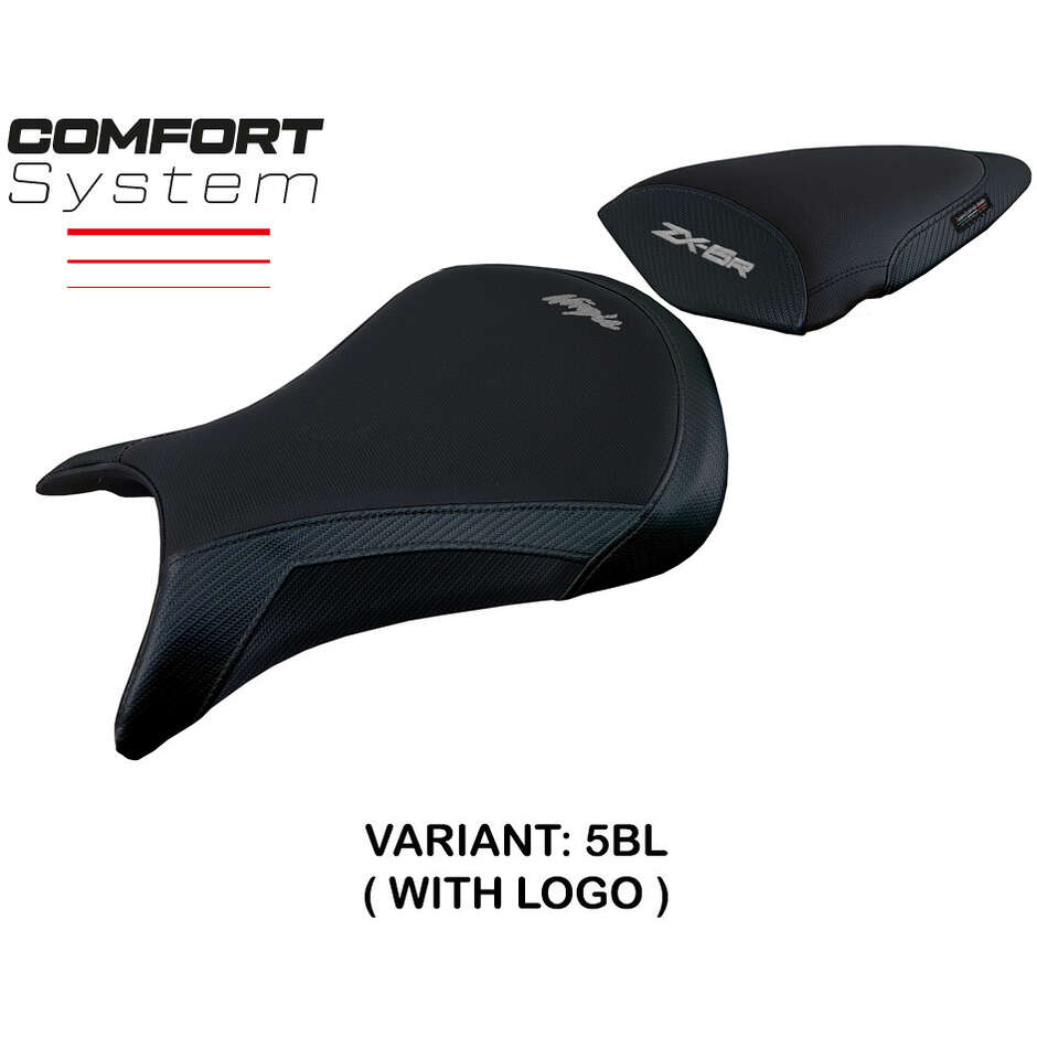 Housse de selle TPZ Italia spécifique pour Kawasaki Ninja ZX 6 R modèle 2007-2008, système de confort Andujar