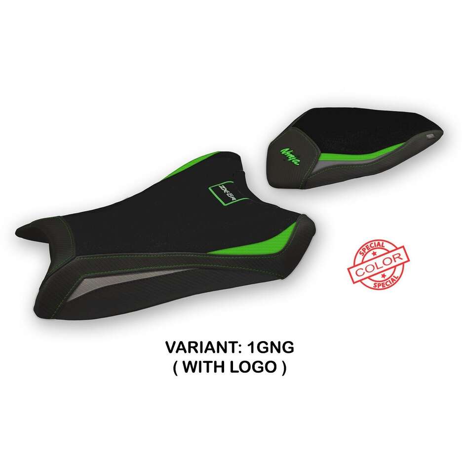Housse de selle TPZ Italia spécifique pour Kawasaki Ninja ZX 6 R (modèles 2019-2025), coloris Gaviao spécial