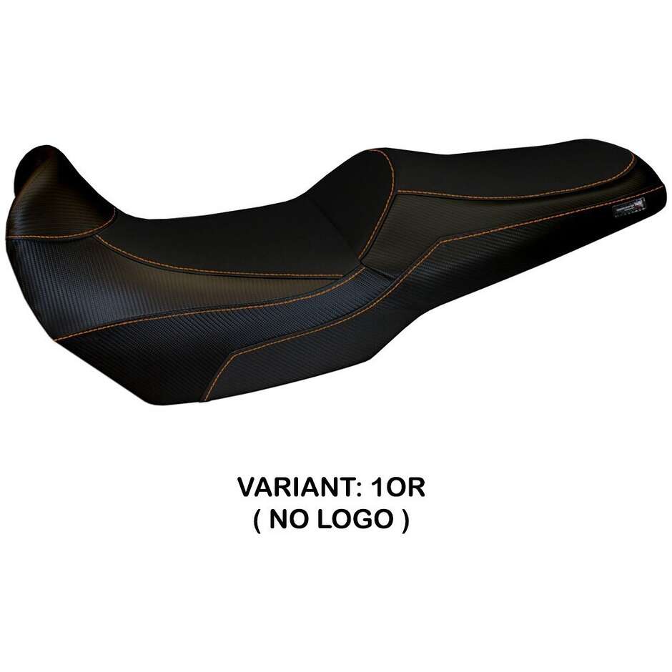 Housse de selle TPZ Italia spécifique pour Kawasaki Versys 1000 2019 - 2024 modèle Kalibo noir total