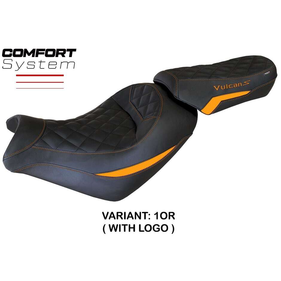 Housse de selle TPZ Italia spécifique pour Kawasaki Vulcan (modèles 2014-2025) - Système de confort Taipei