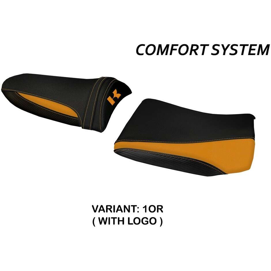 Housse de selle TPZ Italia spécifique pour Kawasaki Z 1000 (modèles 2003-2006), système confort Pozzuoli 1