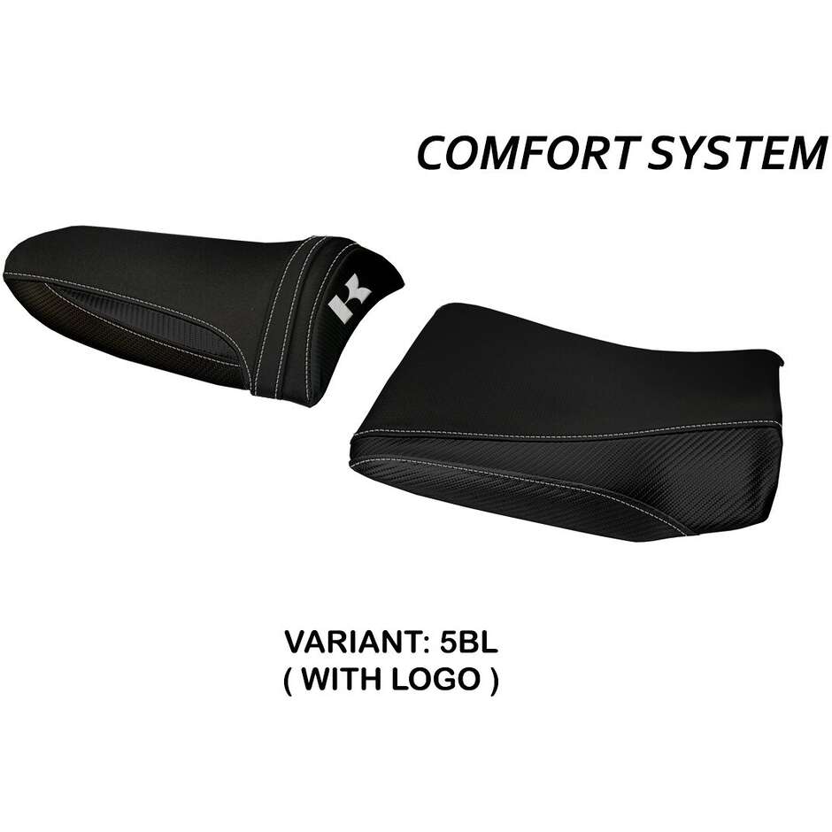 Housse de selle TPZ Italia spécifique pour Kawasaki Z 1000 (modèles 2003-2006), système confort Pozzuoli 1