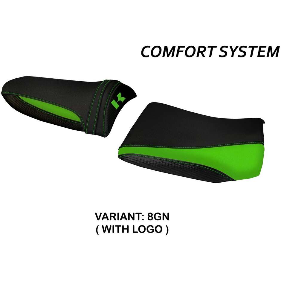 Housse de selle TPZ Italia spécifique pour Kawasaki Z 1000 (modèles 2003-2006) - Système de confort Pozzuoli 1
