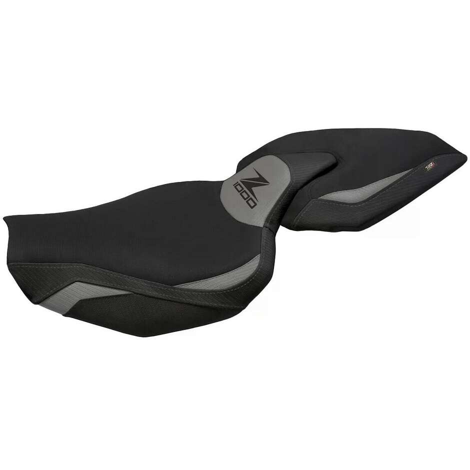 Housse de selle TPZ Italia spécifique pour Kawasaki Z 1000 (modèles 2014-2021) avec système de confort Ellos 1