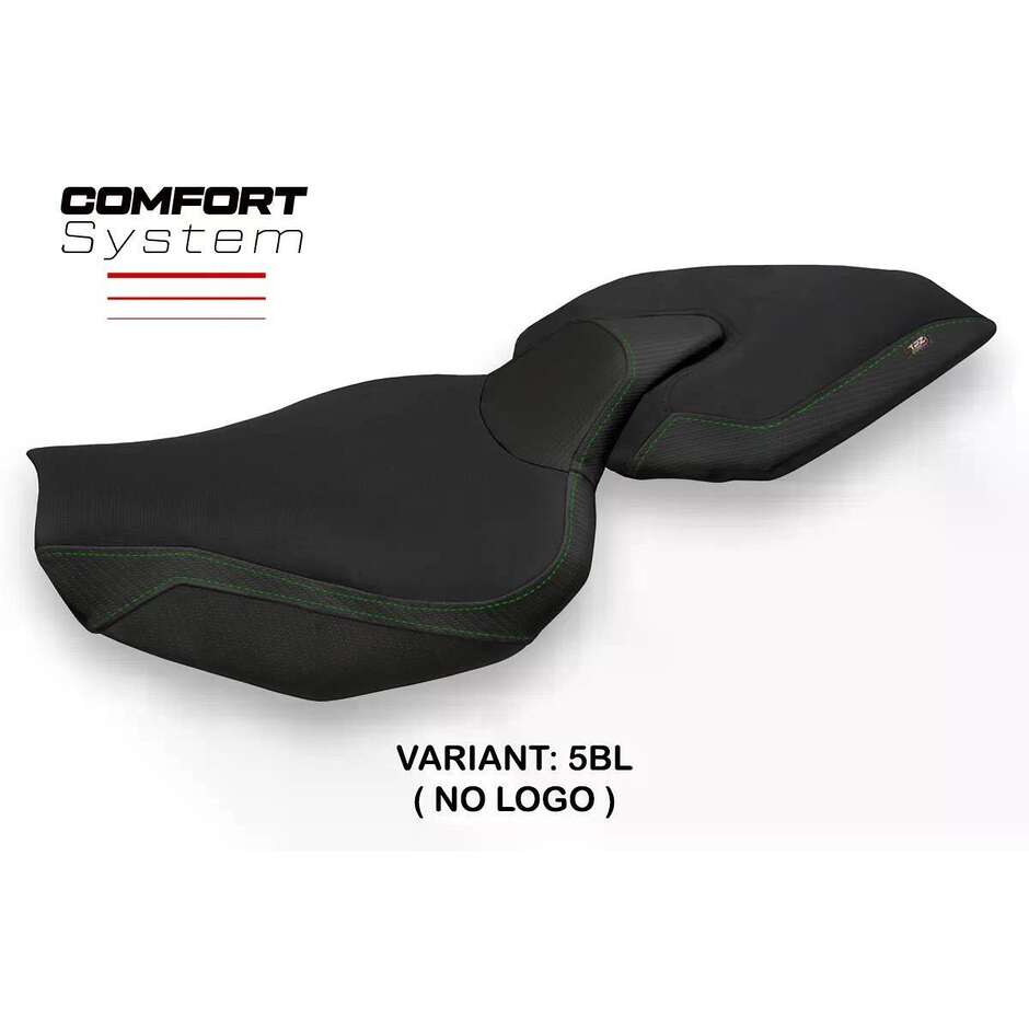Housse de selle TPZ Italia spécifique pour Kawasaki Z 1000 (modèles 2014-2021) avec système de confort Ellos 1