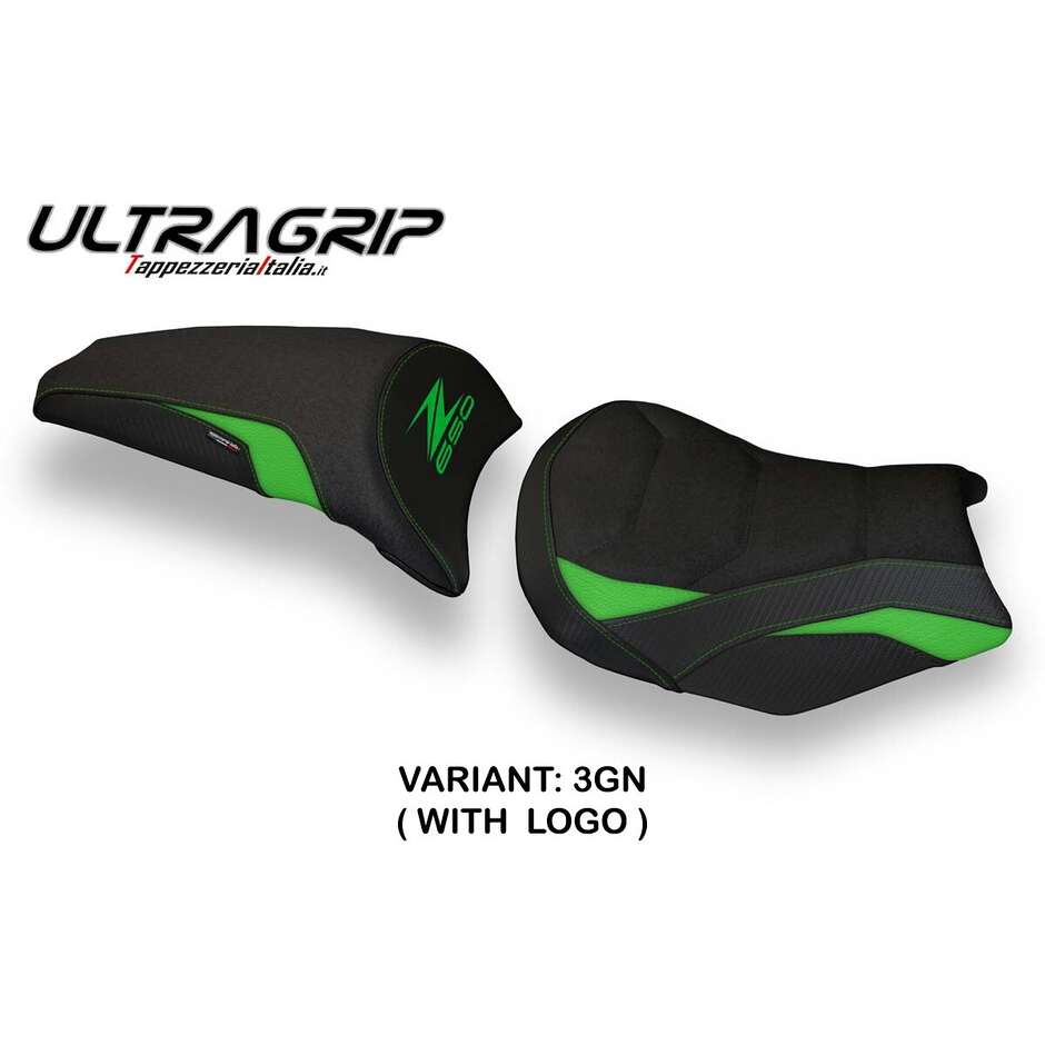 Housse de selle TPZ Italia spécifique pour Kawasaki Z 650 2017-2025 modèle Scopeti 1 Ultragrip