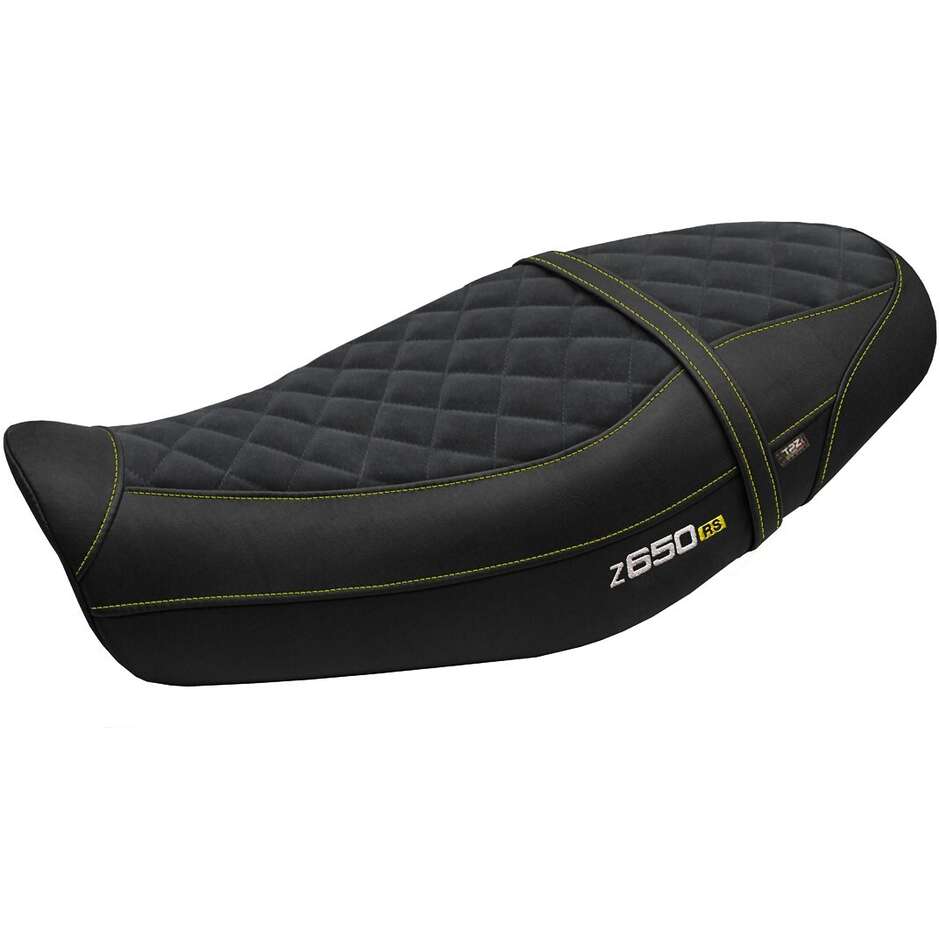 Housse de selle TPZ Italia spécifique pour Kawasaki Z 650 RS (modèles 2022-2025) - Système de confort en velours Unnan