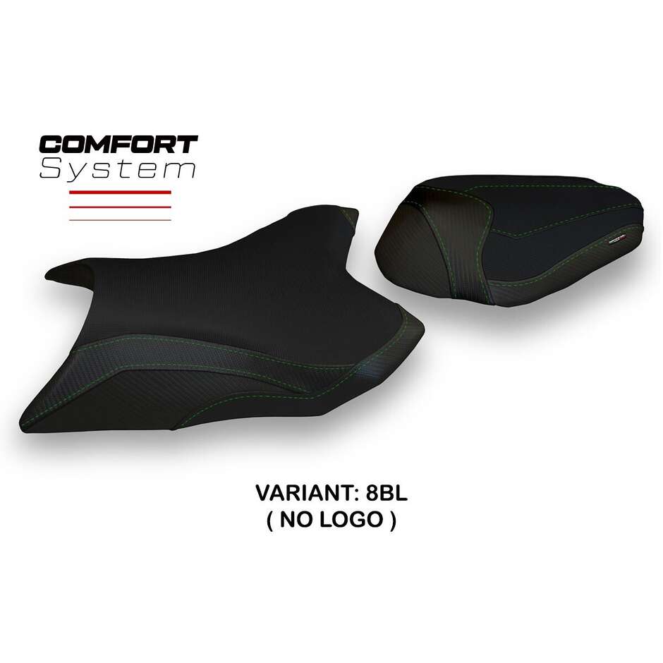 Housse de selle TPZ Italia spécifique pour Kawasaki Z 800 (modèles 2013-2016) avec système de confort Kemi