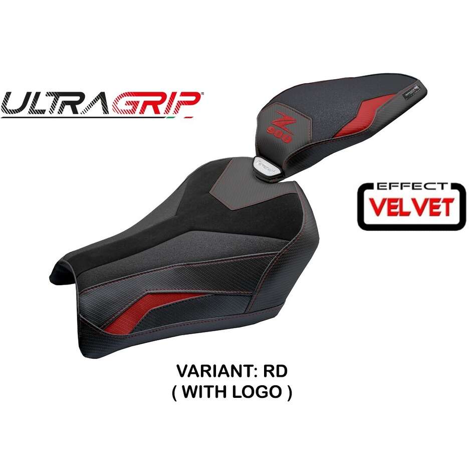 Housse de selle TPZ Italia spécifique pour Kawasaki Z 900, modèle 2025, en velours Uchiko Ultragrip