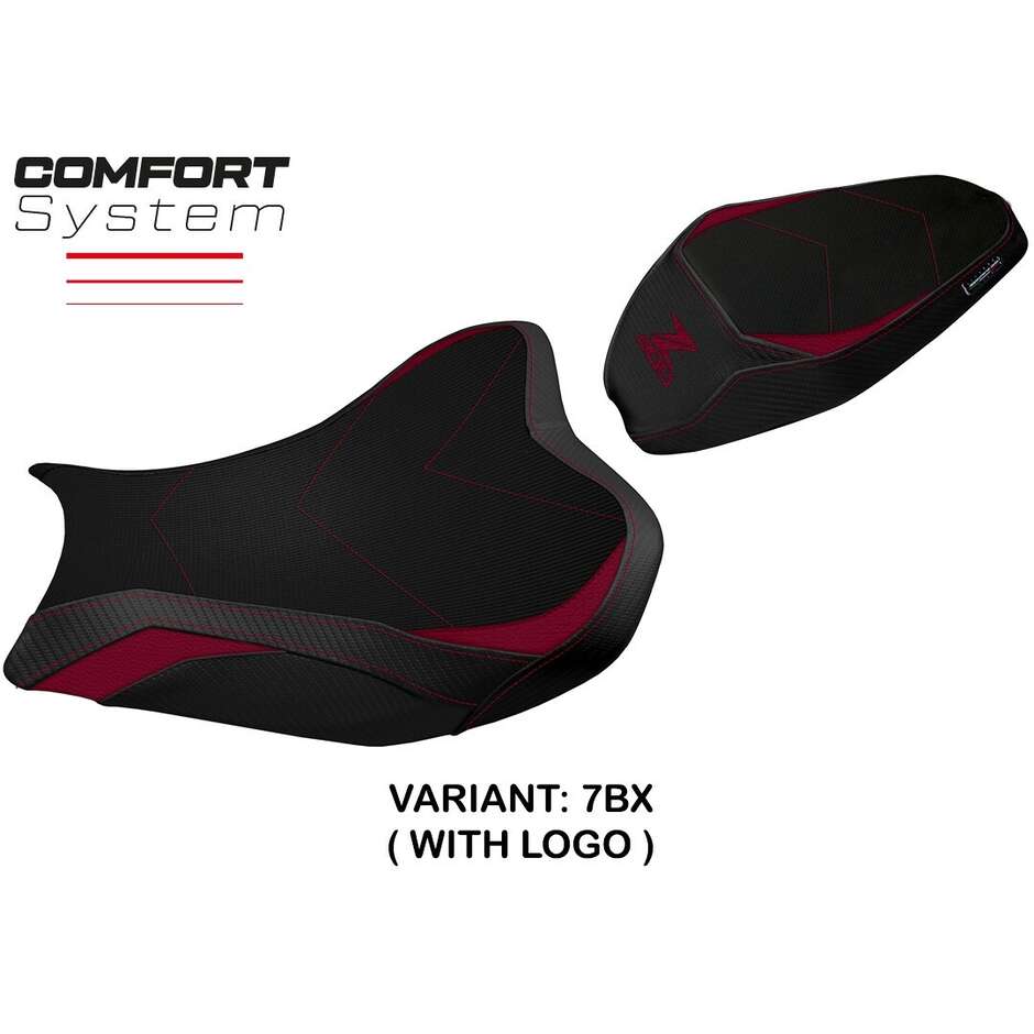 Housse de selle TPZ Italia spécifique pour Kawasaki Z 900 (modèles 2017-2024) avec système de confort Shara