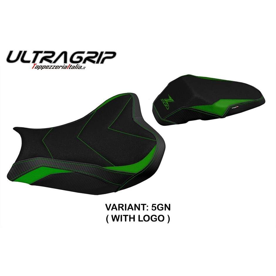 Housse de selle TPZ Italia spécifique pour Kawasaki Z 900 (modèles 2017-2024) Shara 1 Ultragrip