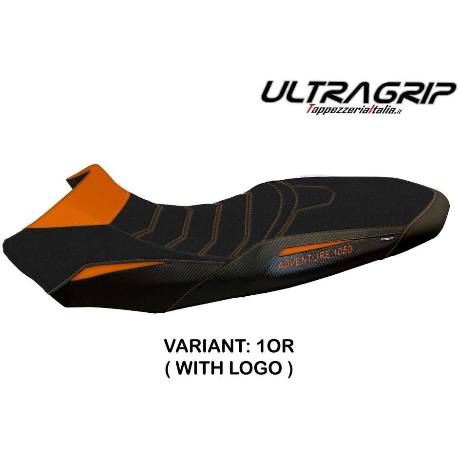 Housse de selle TPZ Italia spécifique pour KTM 1050 Adventure (modèles 2015-2016), finition Davao Ultragrip
