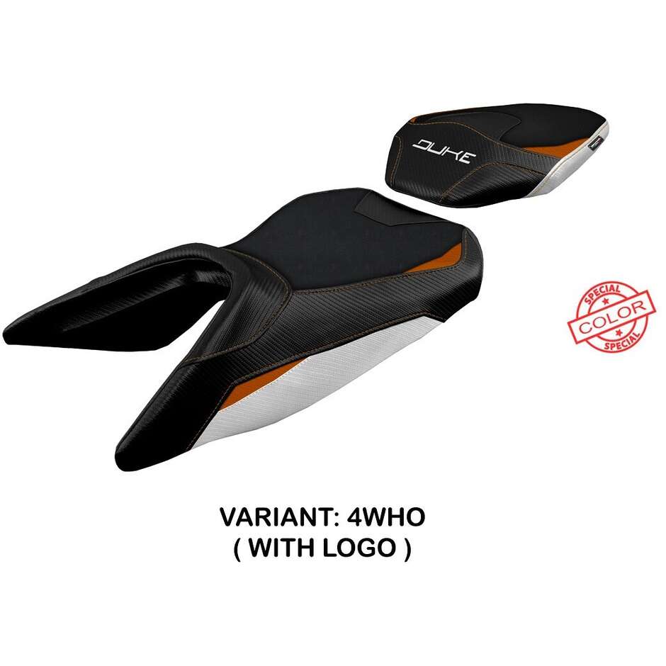 Housse de selle TPZ Italia spécifique pour KTM 125 Duke (modèles 2017-2025) Mirje