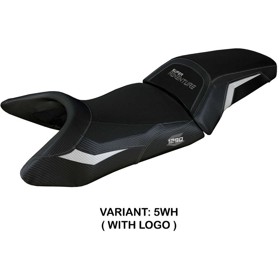Housse de selle TPZ Italia spécifique pour KTM 1290 Super Adventure S 2021-2024, modèle Lumiar