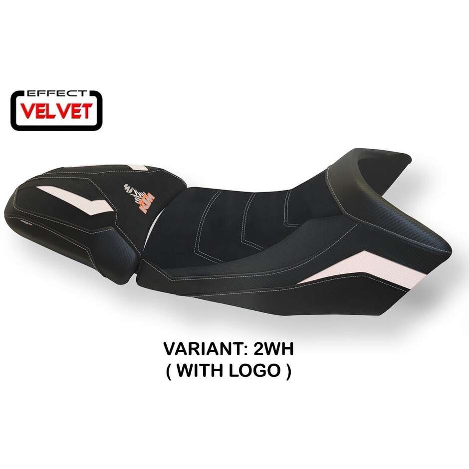 Housse de selle TPZ Italia spécifique pour KTM 1290 Super Adventure S-T (modèles 2015-2020), coloris Gaeta Velvet