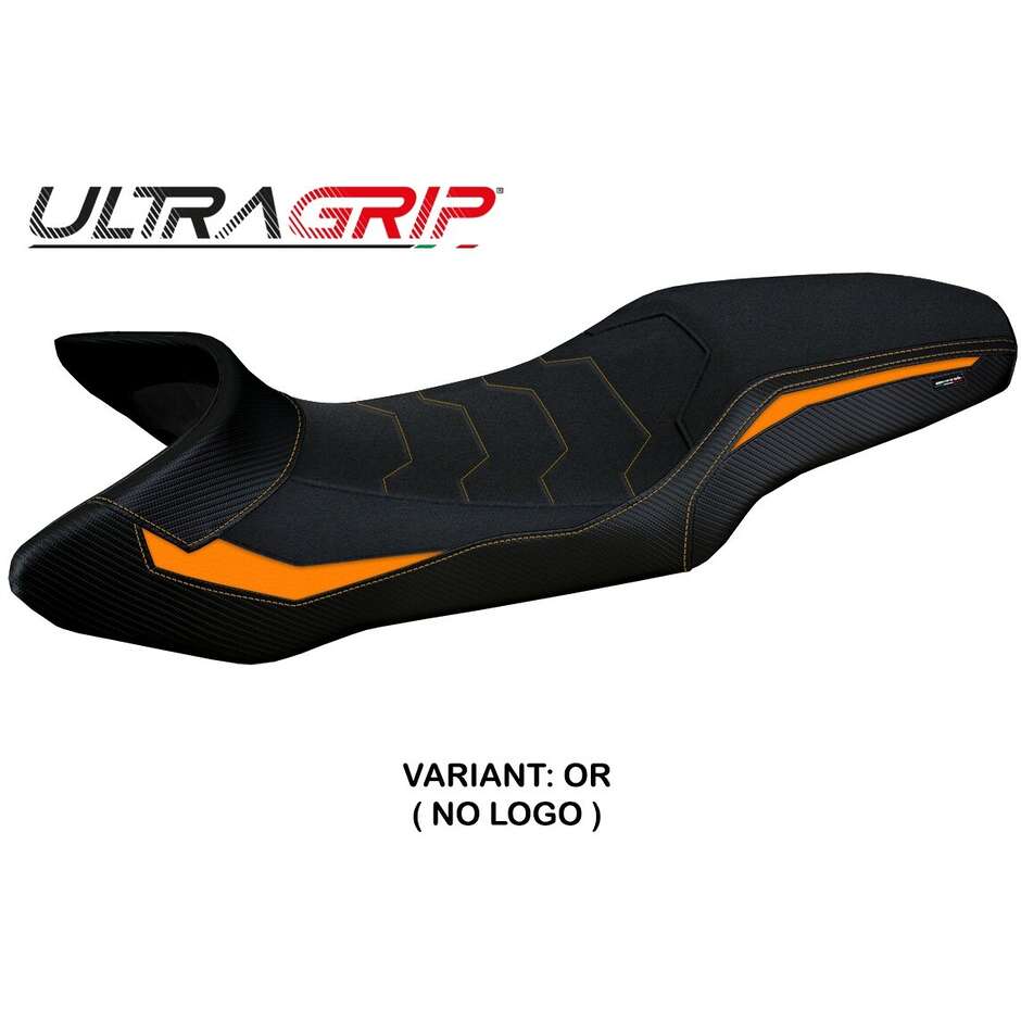 Housse de selle TPZ Italia spécifique pour KTM 1390 Super Adventure R modèle 2025, avec poignées Steyr Ultragrip