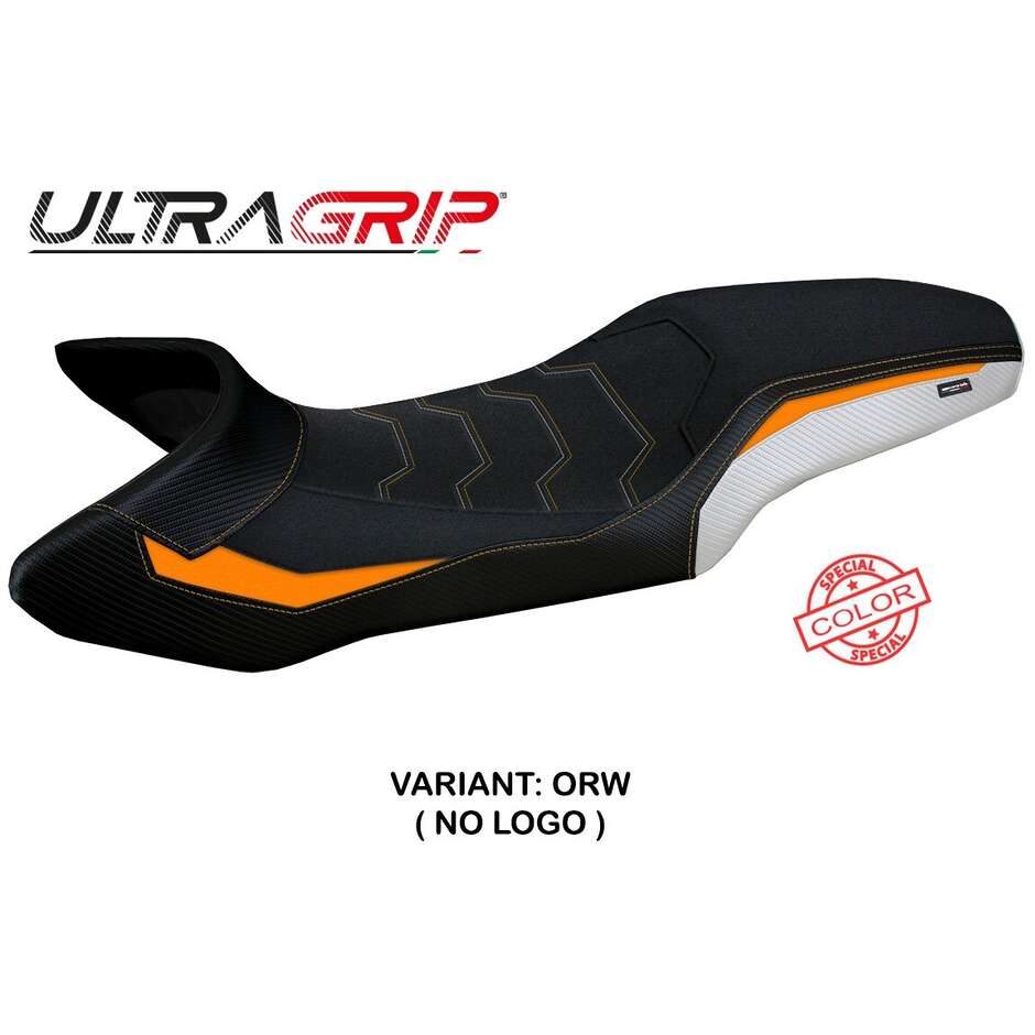 Housse de selle TPZ Italia spécifique pour KTM 1390 Super Adventure R modèle 2025, avec poignées Steyr Ultragrip