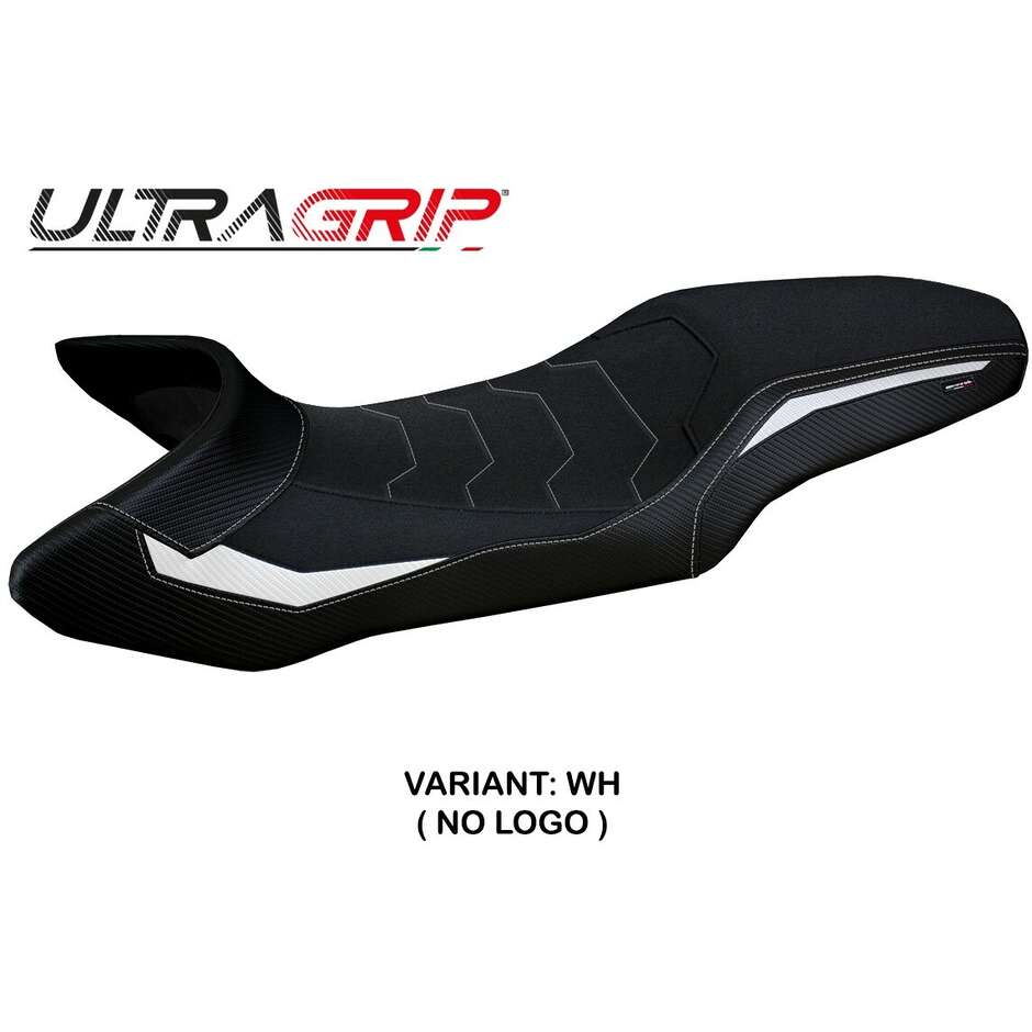 Housse de selle TPZ Italia spécifique pour KTM 1390 Super Adventure R modèle 2025, avec poignées Steyr Ultragrip