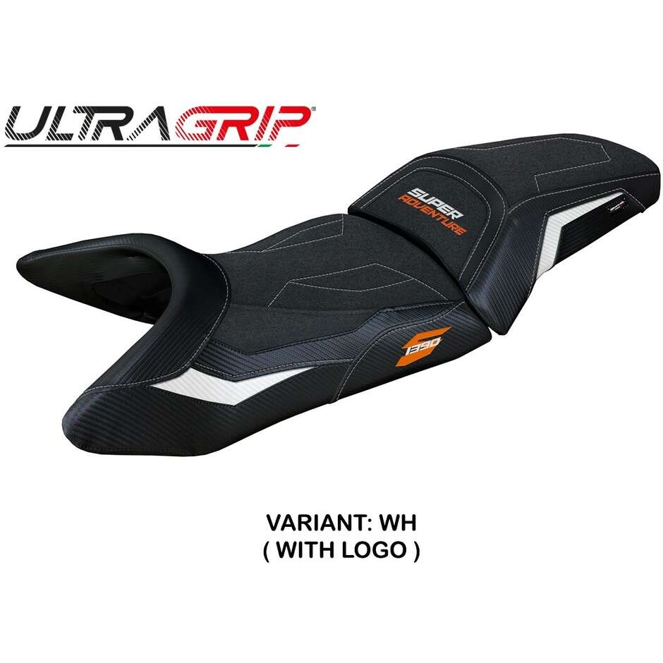 Housse de selle TPZ Italia spécifique pour KTM 1390 Super Adventure S modèle 2025 Enns Ultragrip