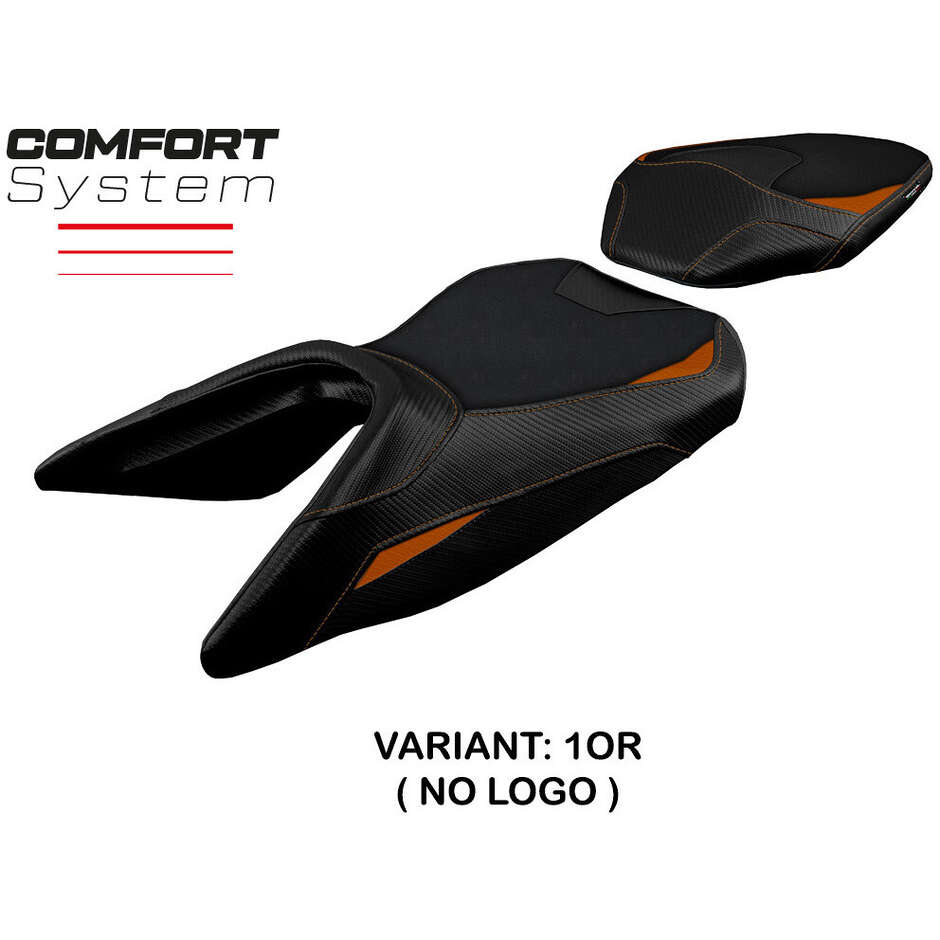 Housse de selle TPZ Italia spécifique pour KTM 250 Duke (modèles 2017-2023) - Système de confort Neum