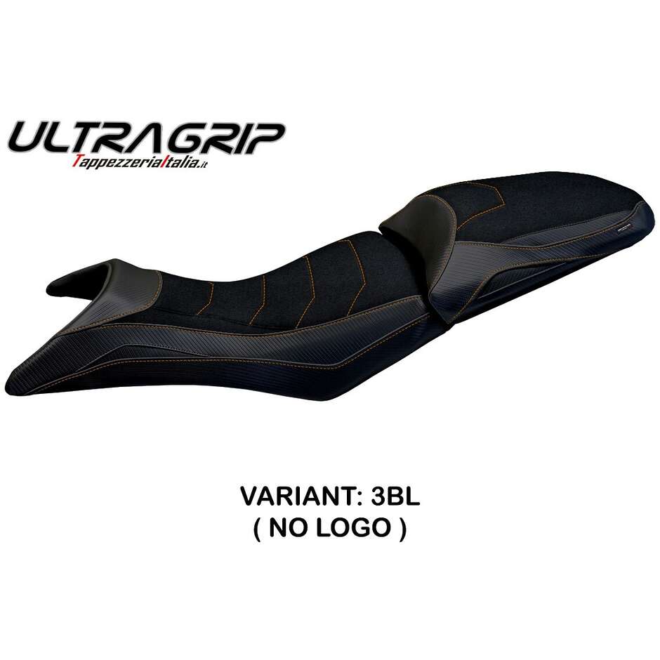 Housse de selle TPZ Italia spécifique pour KTM 390 Adventure (modèles 2020-2025), finition Star Ultragrip