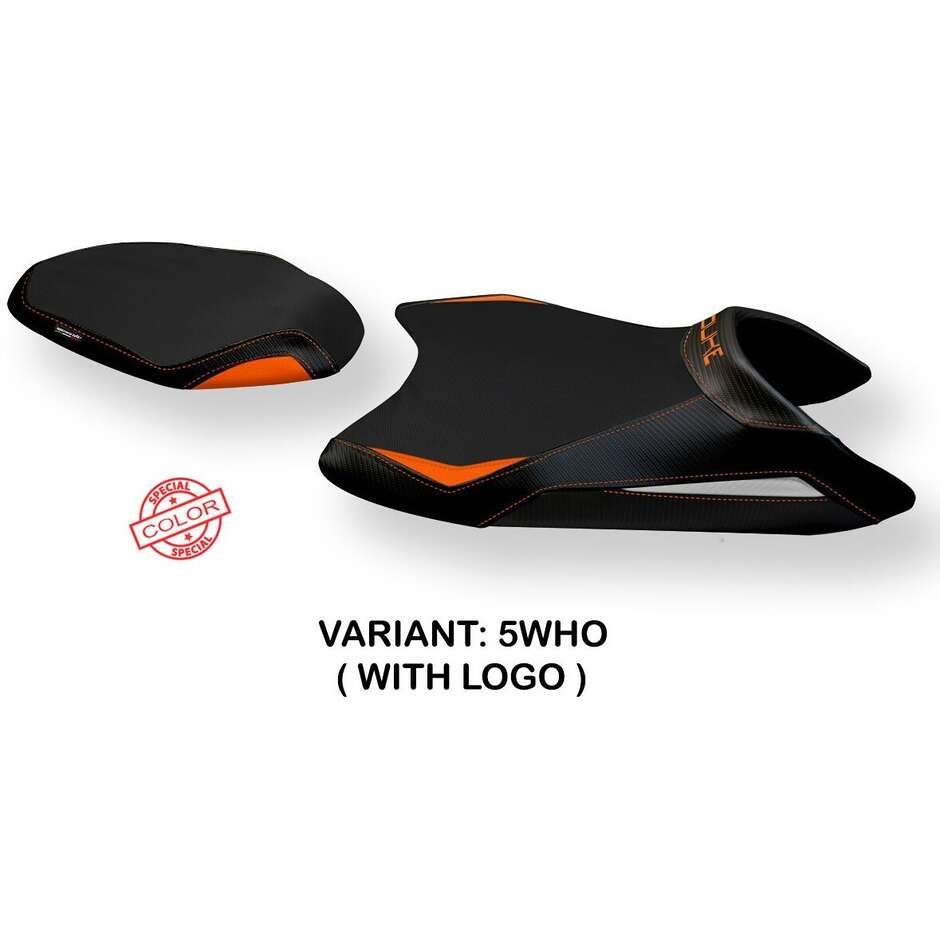 Housse de selle TPZ Italia spécifique pour KTM 890 Duke 2021-2024 (modèle Gahan)