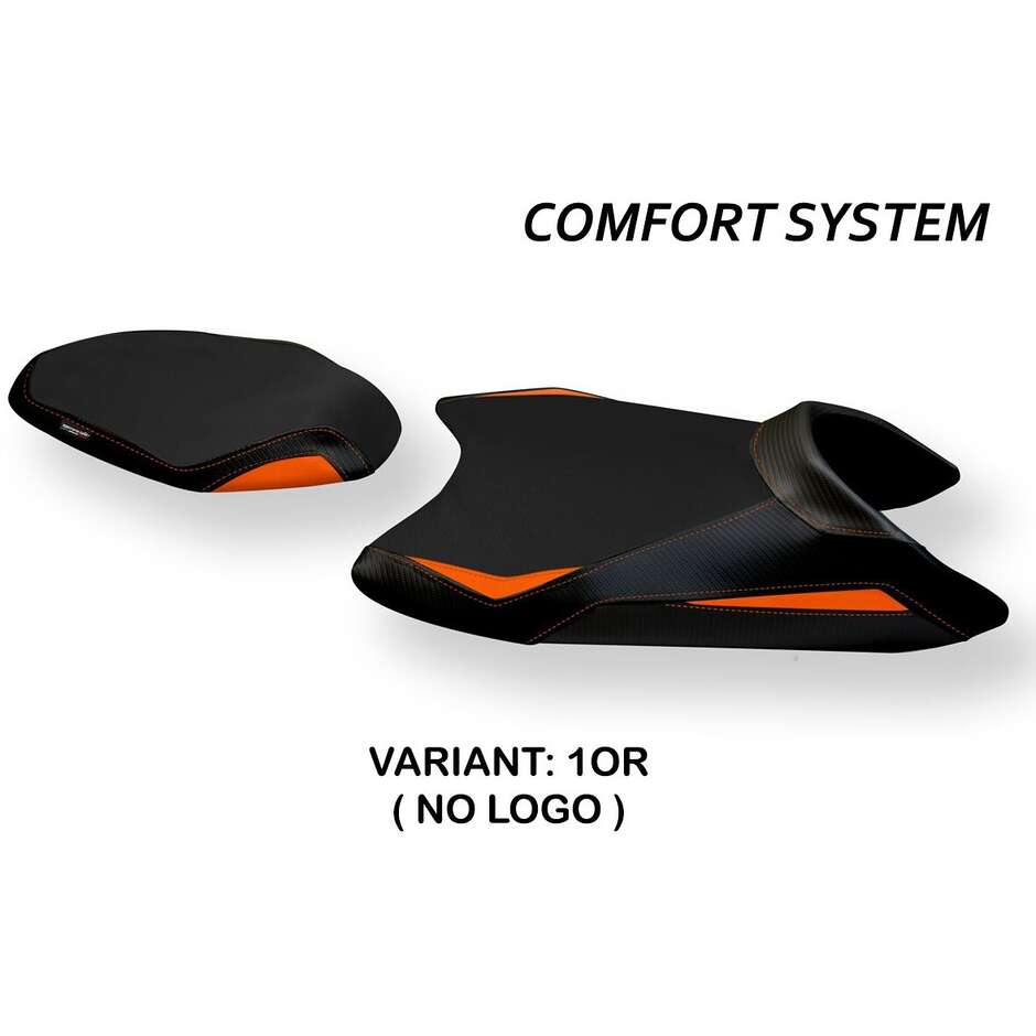 Housse de selle TPZ Italia spécifique pour KTM 890 Duke (modèles 2021-2024) - Système de confort Alberti
